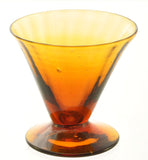 Rare Set of Tiffin Modern Glass Narrow Optic Cordials Signed c 1925