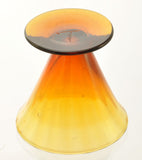 Rare Set of Tiffin Modern Glass Narrow Optic Cordials Signed c 1925