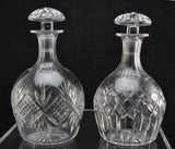 Near Pair of Tudor Crystal English Cut Glass Decanters