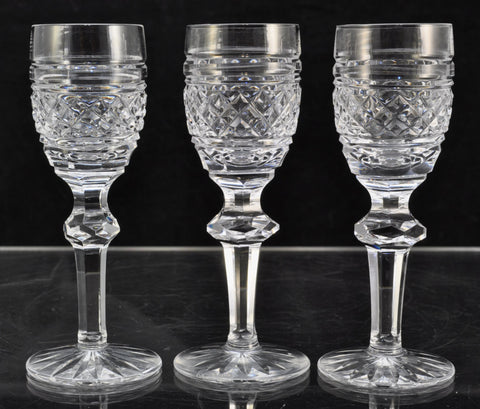 Set(s) of 3 Waterford Cut Crystal Castletown 4 5/8 Inch Cordial Glasses