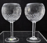 Pair of Waterford Cut Crystal Millennium 8 Inch Balloon Goblets New in Box