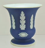Wedgwood Cobalt Jasperware Jasper Dip Urn Vase 20th Century AS IS