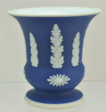 Wedgwood Cobalt Jasperware Jasper Dip Urn Vase 20th Century AS IS