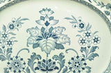 Antique Wedgwood Blue Transfer "Mandarin" 19 Inch Platter c 1900